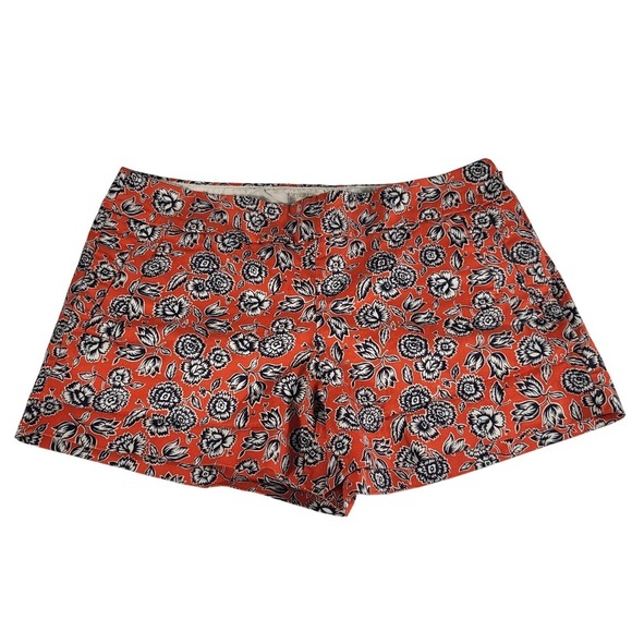 J. Crew Pants - J.Crew Floral Print Stretch Shorts Casual Everyday Size 8